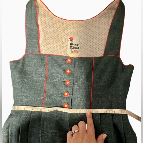 Vintage Rose Dirndl Bavaria with balcony dirndl without apron Trachten dress 36 - Picture 4 of 5
